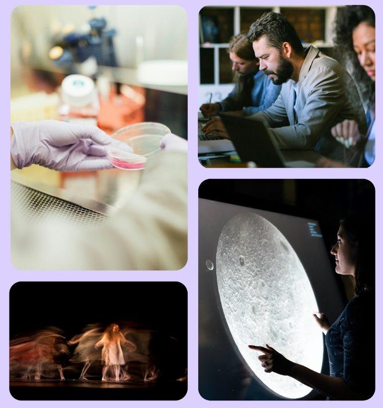 A collage of people working in a laboratory

Description automatically generated