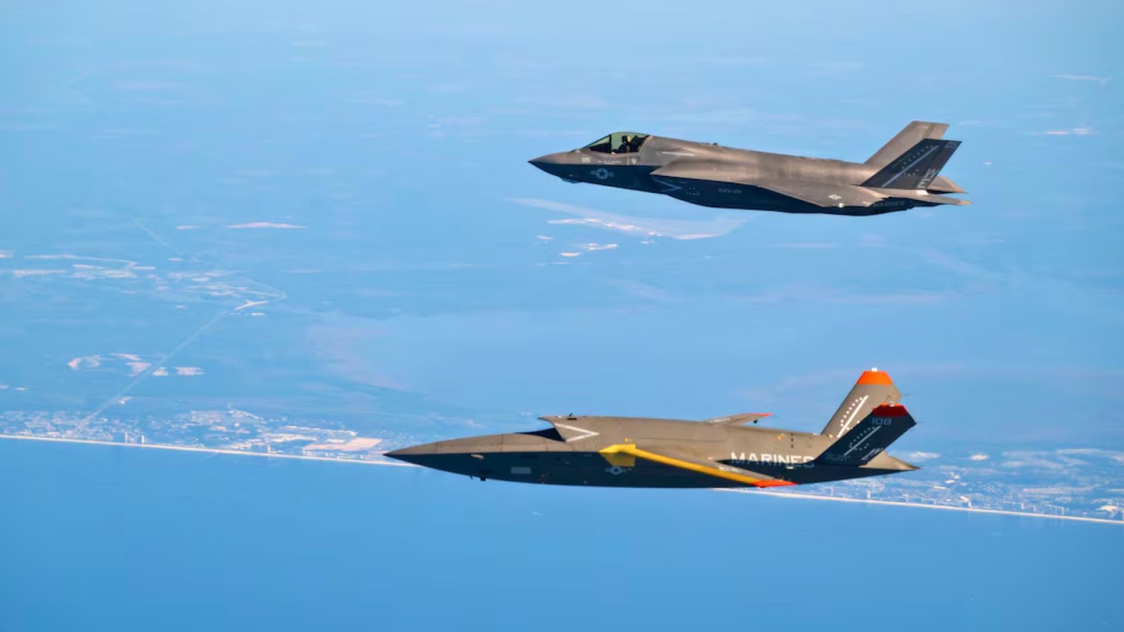 XQ-58A and F-35B