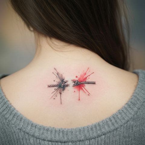 Broken Rope Tattoo