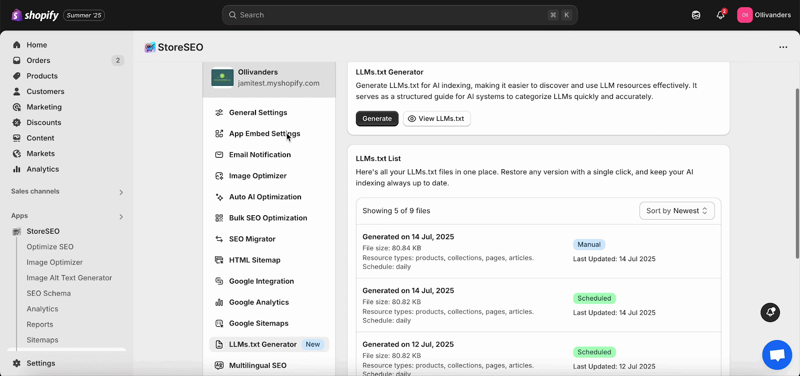 How to Backup and Restore SEO Data of Your Shopify Store with StoreSEO?