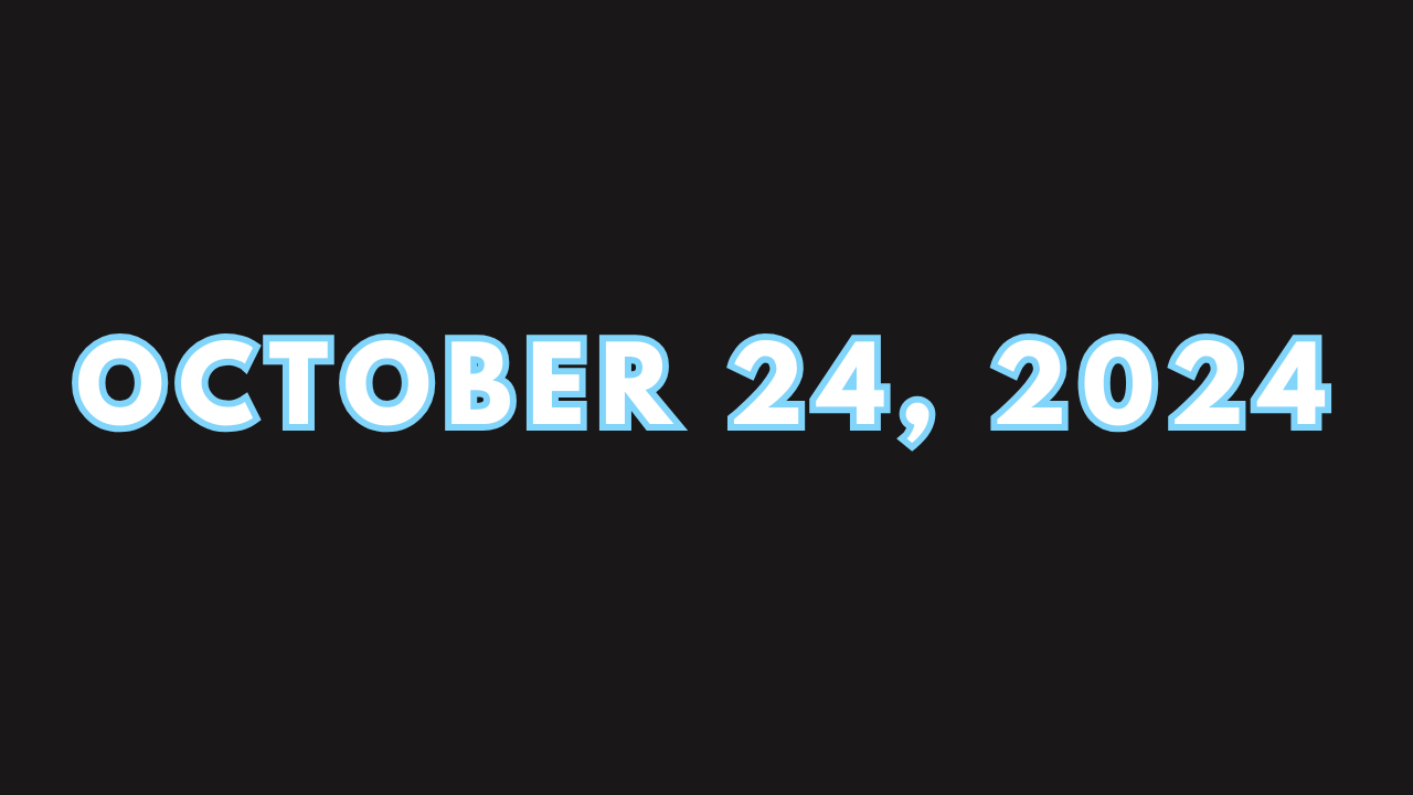 This contain a logo of  October 24, 2024