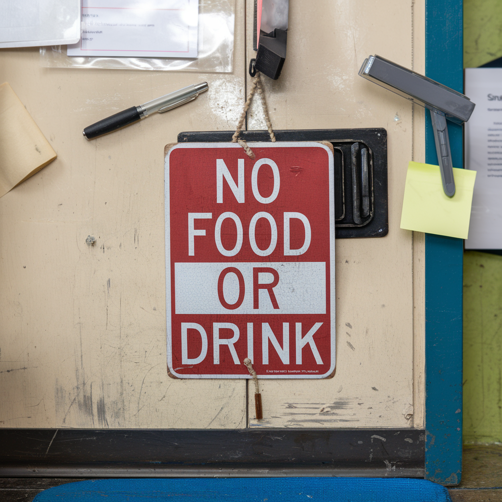 No Food or Drink Sign