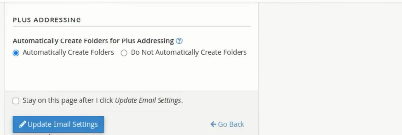 update email settings