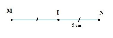 BÀI 5: TRUNG ĐIỂM CỦA ĐOẠN THẲNG1. Trung điểm của đoạn thẳngBài 1: Vẽ đoạn thẳng AB = 6 cm, vẽ điểm M thuộc AB sao cho AM = MB (Hình 1a).Trên đoạn thẳng PQ cho điểm N (Hình 1b).- Đo độ dài các đoạn thẳng NP và NQ.- Hãy so sánh độ dài đoạn thẳng NP với NQ.Em có nhận xét gì về vị trí của điểm M so với các điểm A và B; điểm N so với các điểm P và Q.Giải nhanh:NP < NQĐiểm M nằm chính giữa A và B, MA = MBĐiểm N không nằm chính giữa hai điểm P và QBài 2: Cho đoạn thẳng MN = 10 cm. I  là một điểm thoả mãn NI = 5cm. Điểm I có là trung điểm của đoạn thẳng MN không? Vẽ hình minh hoạ.Giải nhanh:I là trung điểm của đoạn thẳng MN (I nằm giữa hai điểm M và N)2. Cách vẽ trung điểm của đoạn thẳngBài 1: Hãy nêu các cách để xác định trung điểm của cạnh dài của bảng viết trên lớp.Giải nhanh:- Đo độ dài của cạnh bảng - Đặt điểm 0 của thước ở một đầu cạnh bảng, đo đến độ dài bằng một nửa cạnh bảng- Điểm đó là trung điểm của cạnh bảng 3. Bài tập