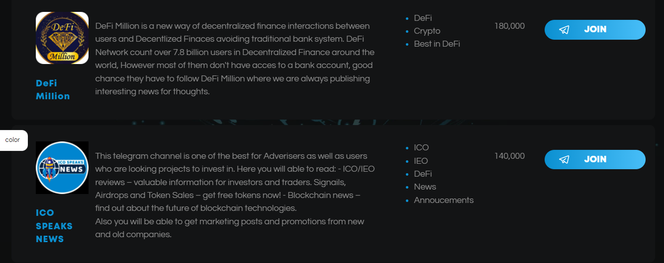 Top Telegram Crypto Groups in the world