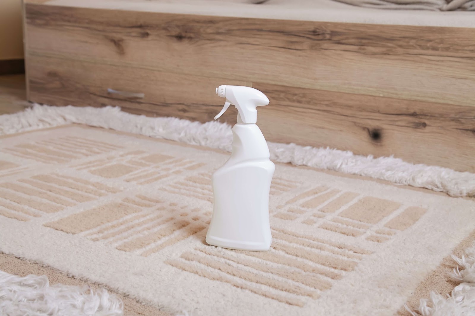 Best homemade stain remover in white spray bottle made with recipe from Prestige Carpet Cleaning's carpet and rug stain removal guide 
