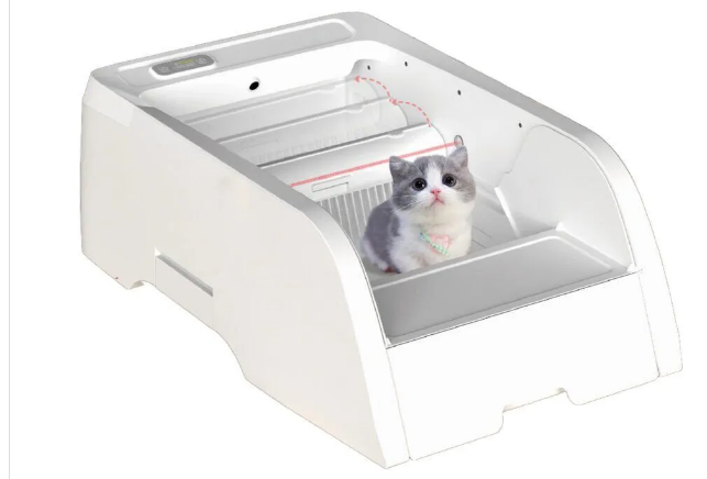 Open type automatic litter box