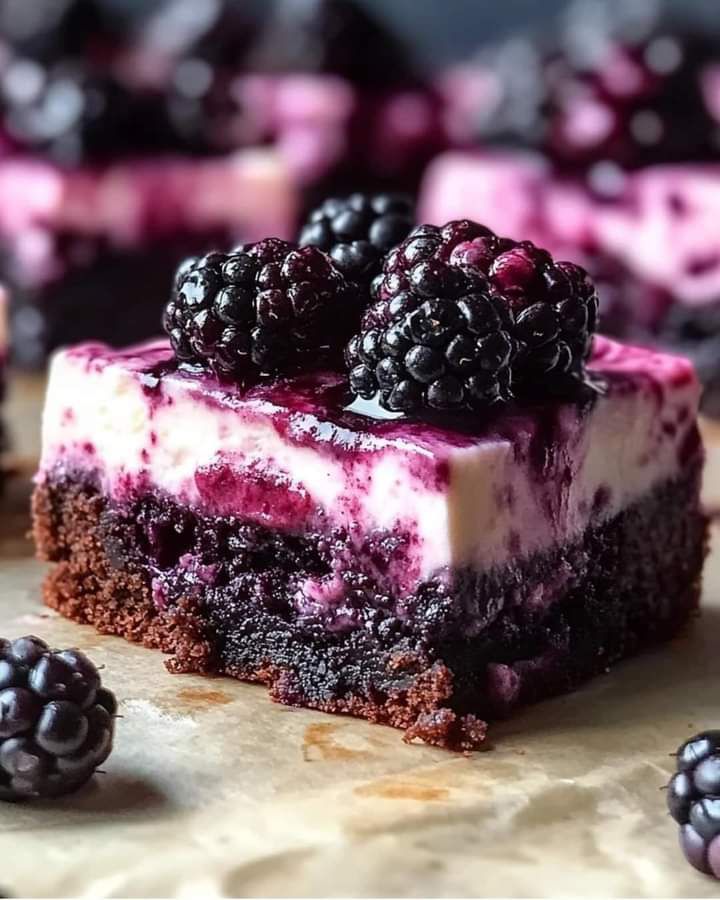 Blackberry Cheesecake Brownies