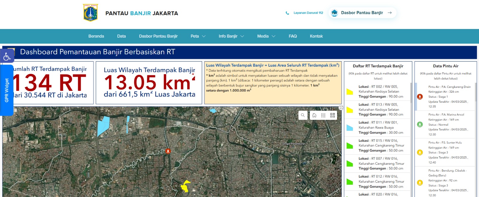 Situs web&nbsp;smartcity.jakarta.go.id/id/pantaubanjir 