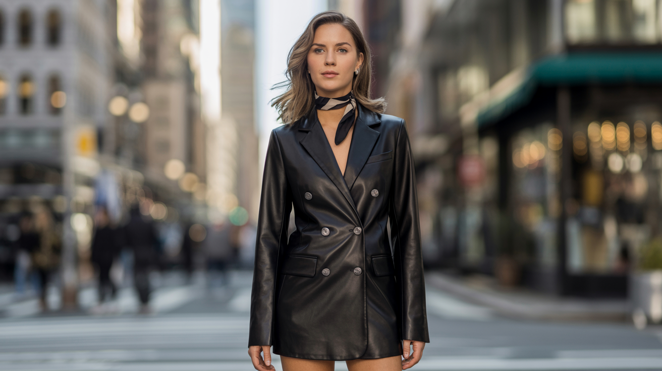 leather blazer