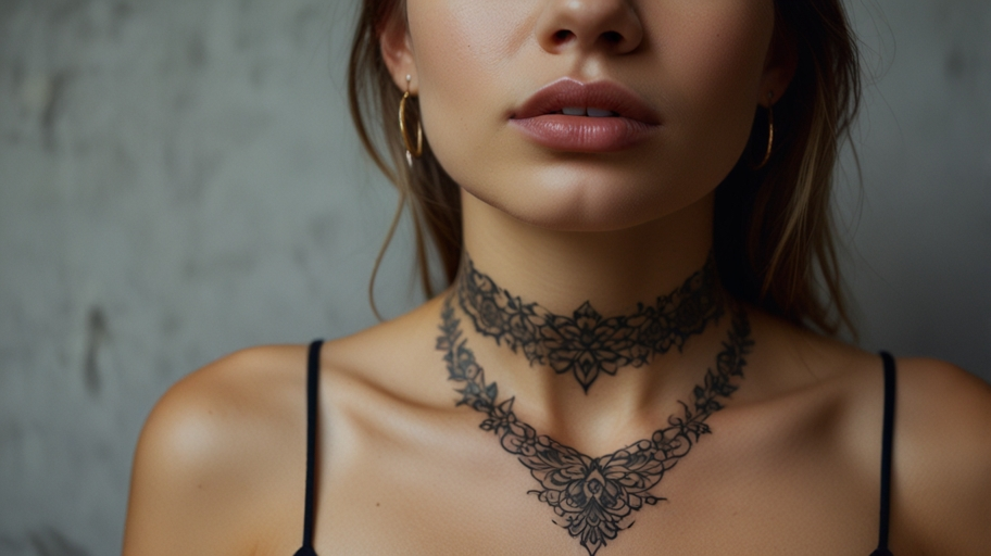 neck tattoos for women