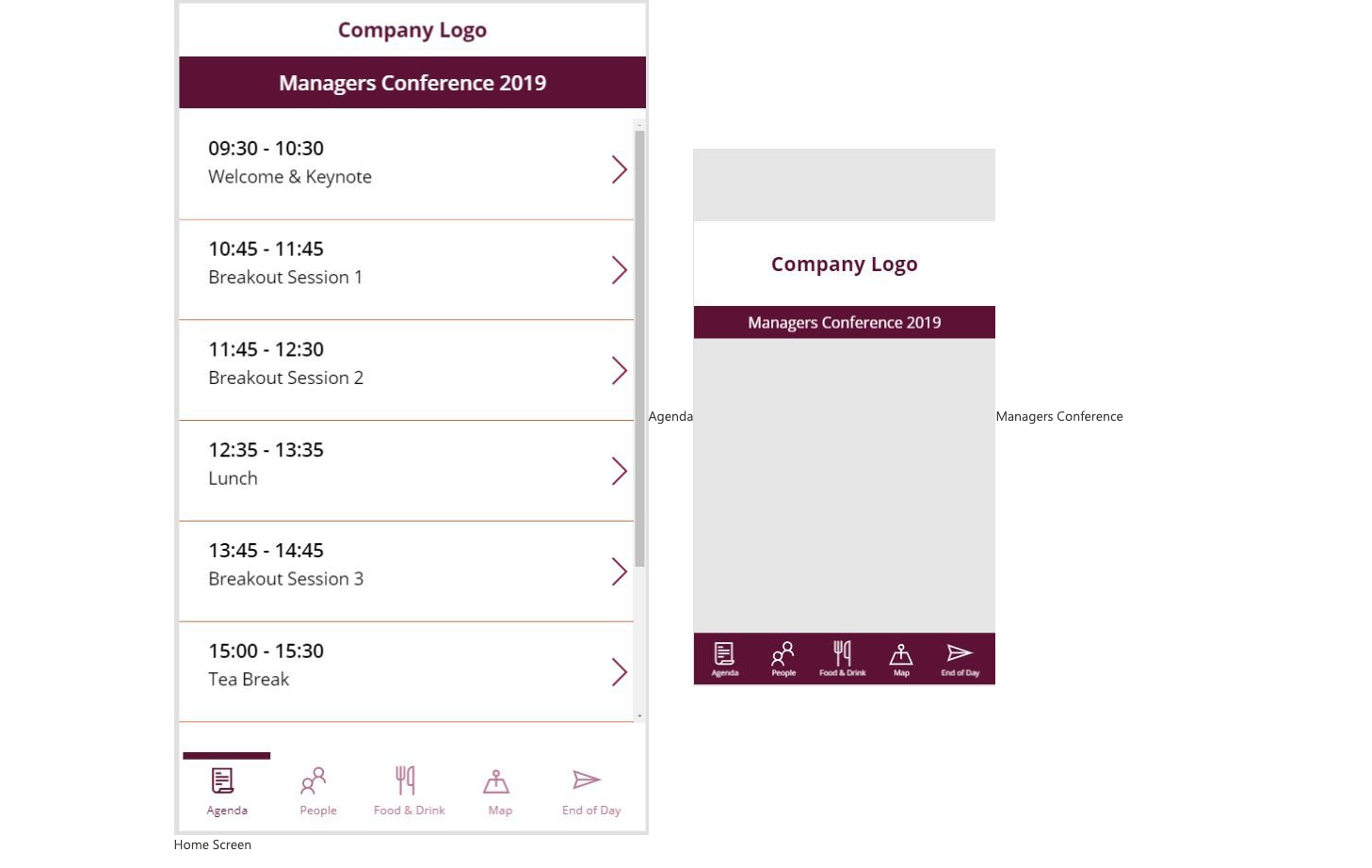 7. Conference and Events App for Attendees