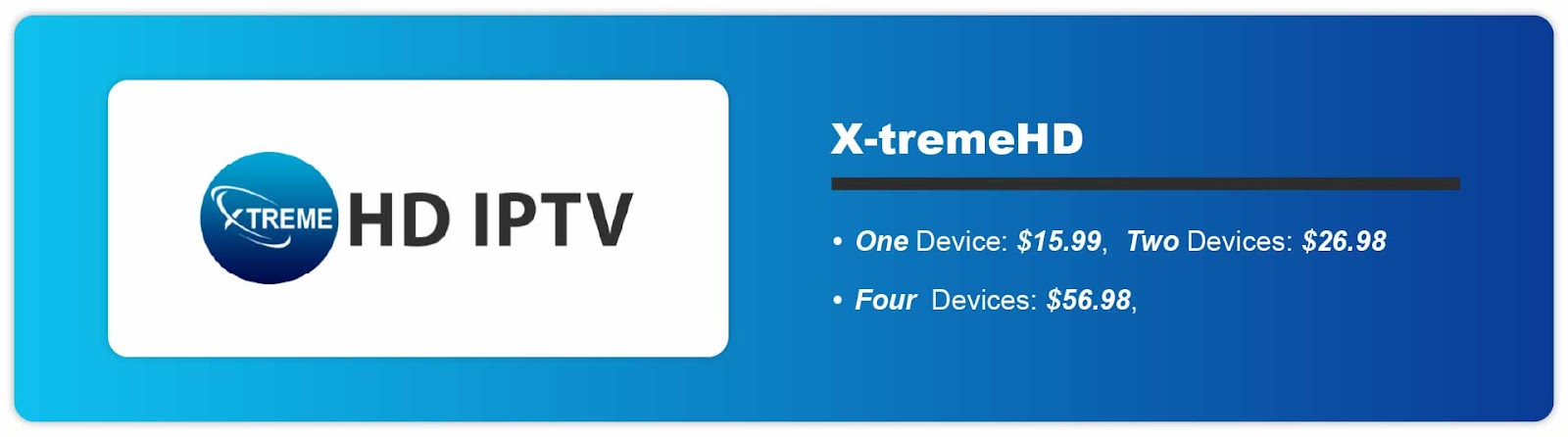 X-tremeHD pricing