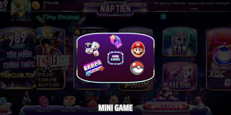 Mini game tại đây cũng là siêu phẩm giải trí quen thuộc