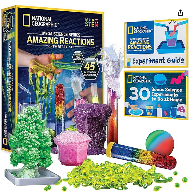 A science experiment kit with different colored liquids

Description automatically generated with medium confidence