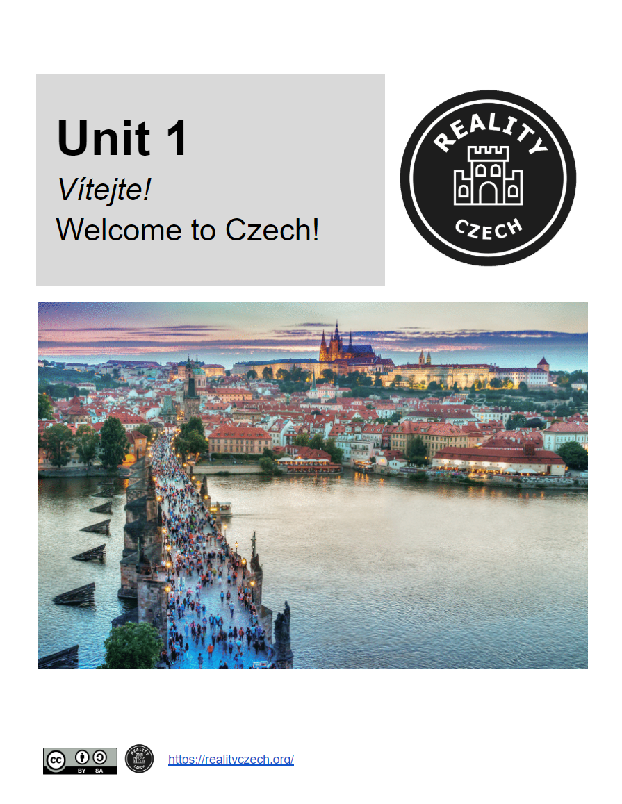 Unit 1 Table Of Contents Reality Czech