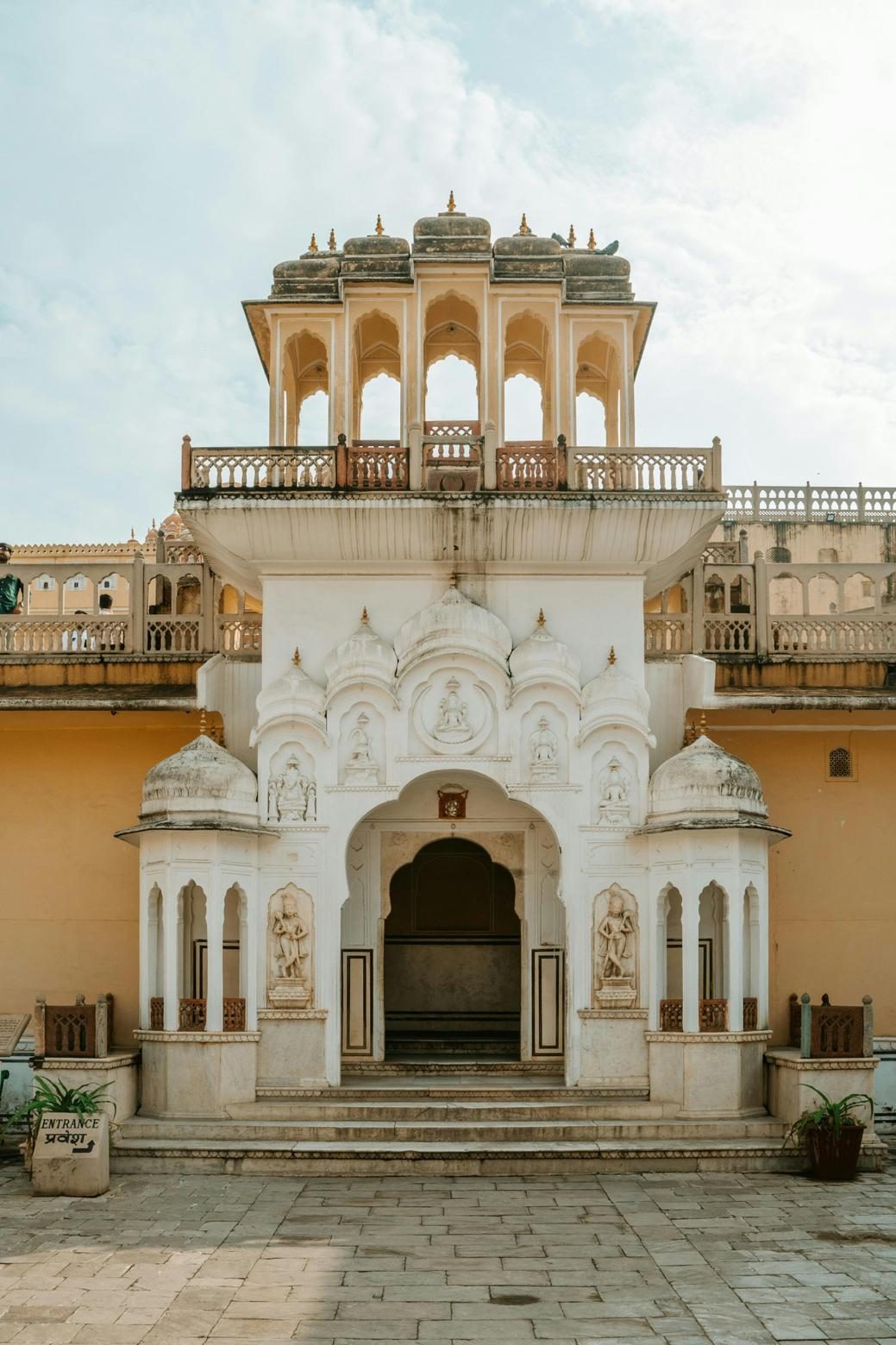 beautiful entrance of a palace in rajasthan