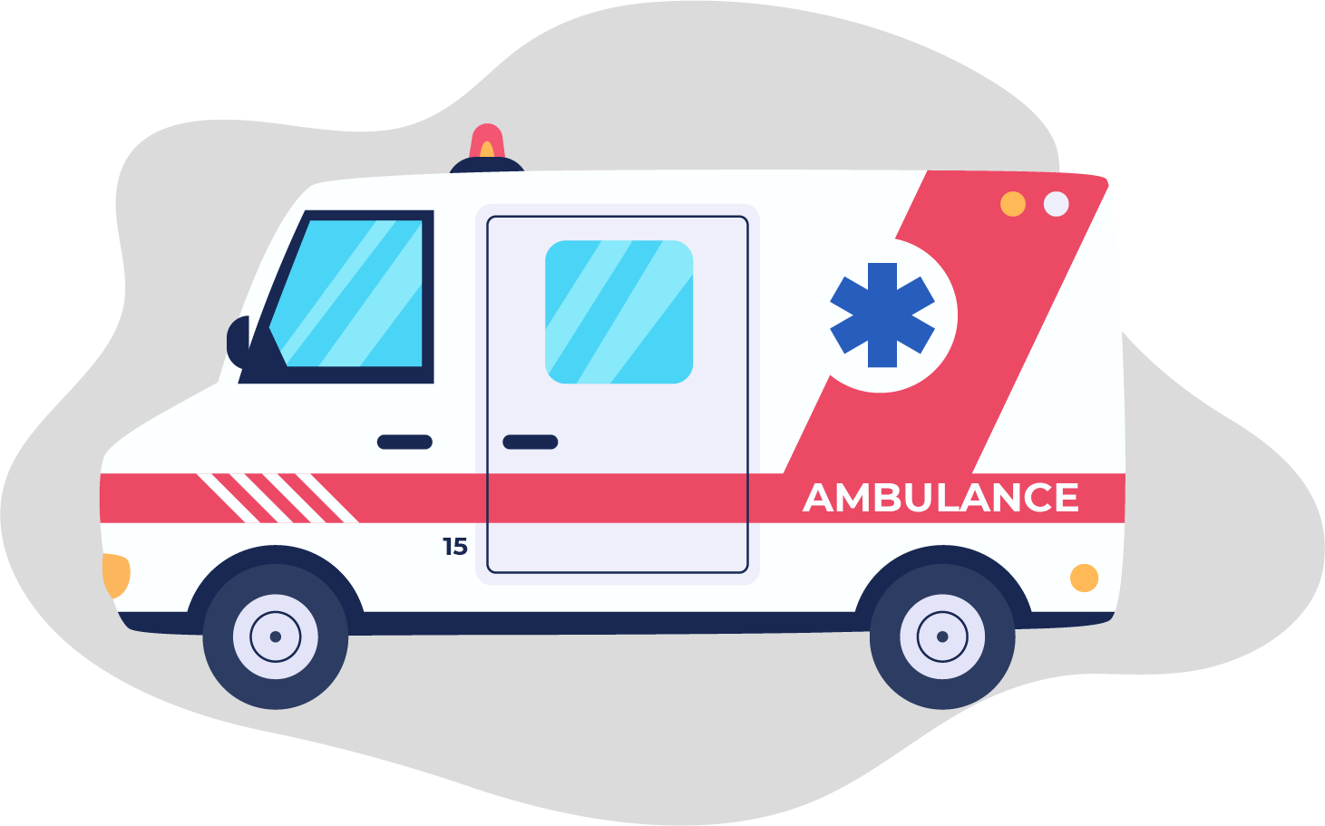 Illustration ambulance pour les Gestes de premiers secours en entreprise