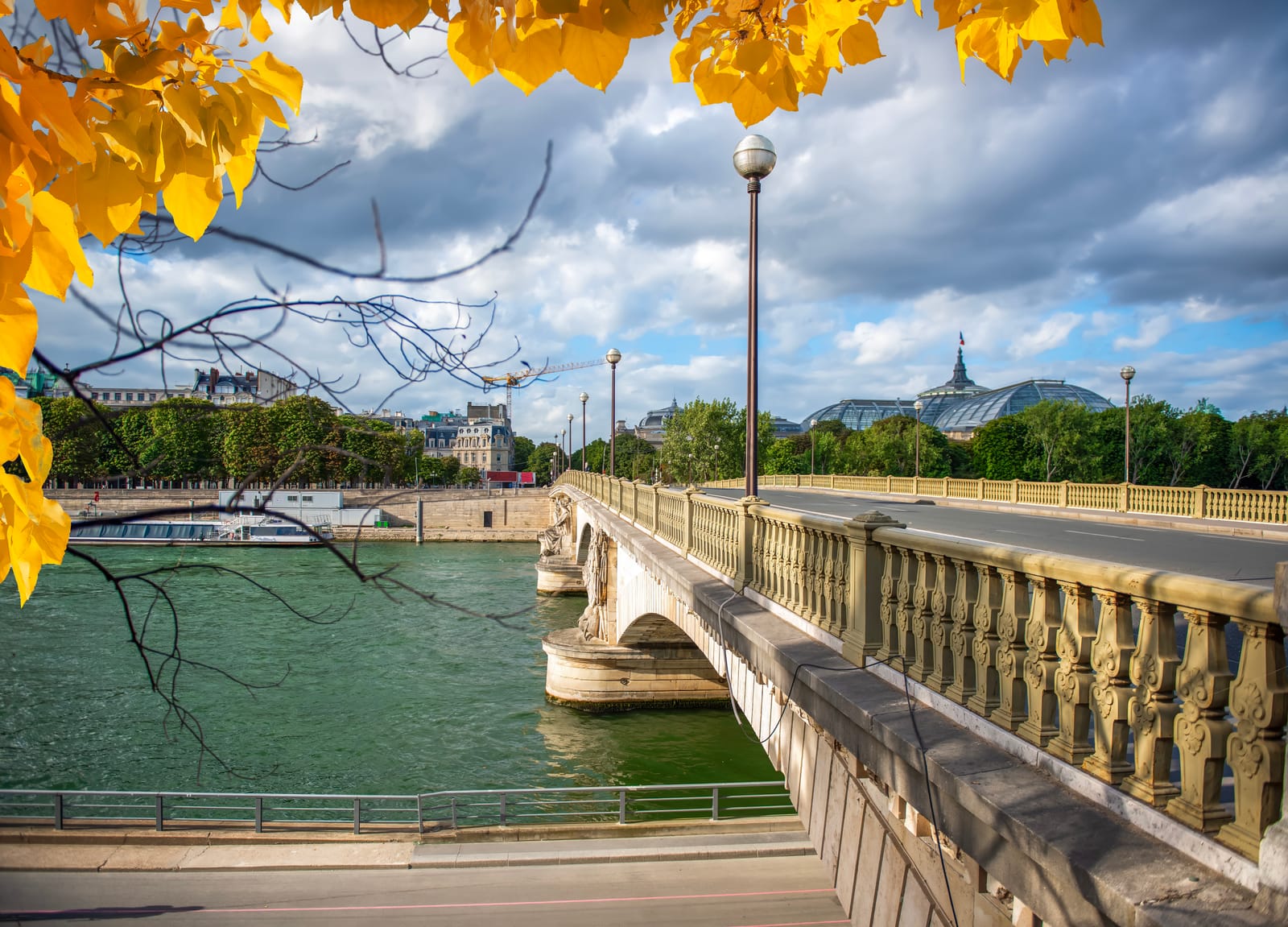 View from Pont Alexandre III in Paris, France
