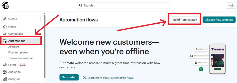 How to set up an automated email sequences in Mailchimp