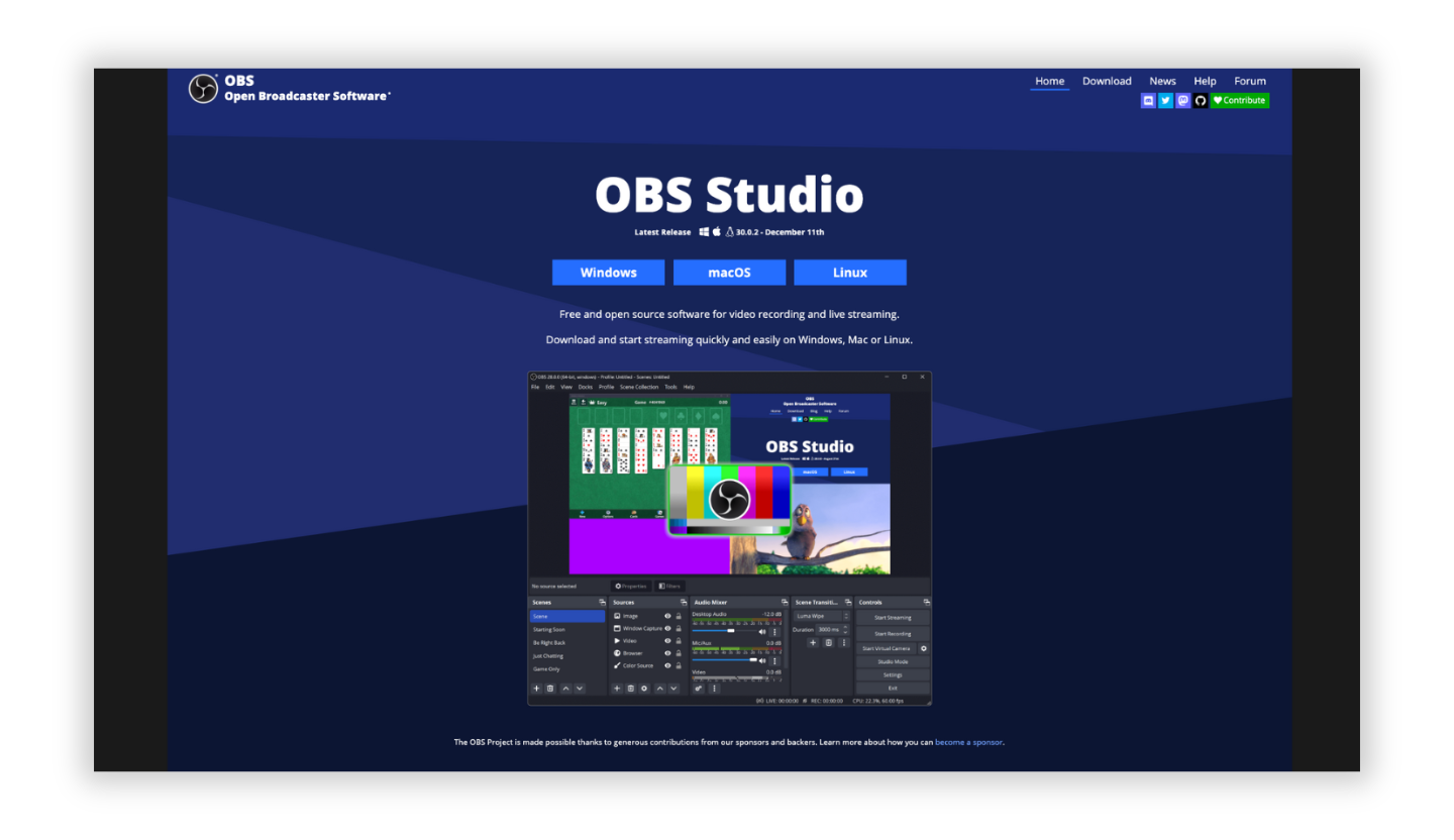 Best Desktop Live Streaming Apps: OBS Studio