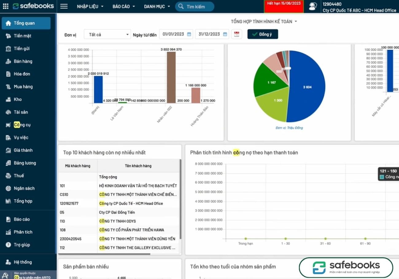 Phần mềm kế toán Safebooks