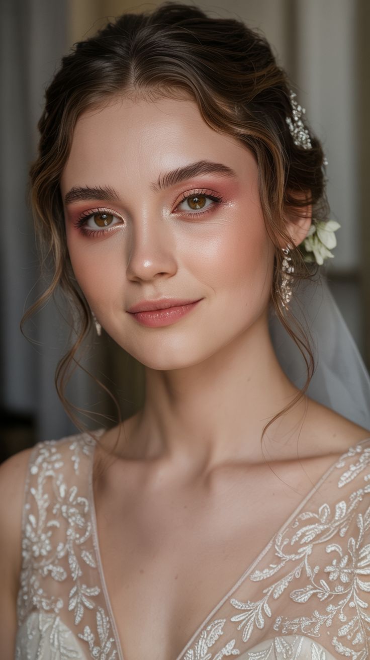 Soft Wedding Makeup for Brown Eyes Natural Looks