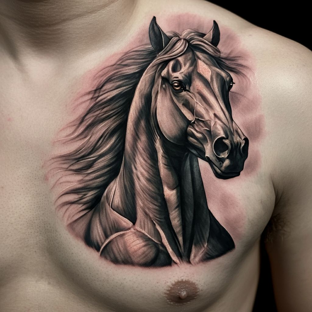Realistic Horse Tattoos