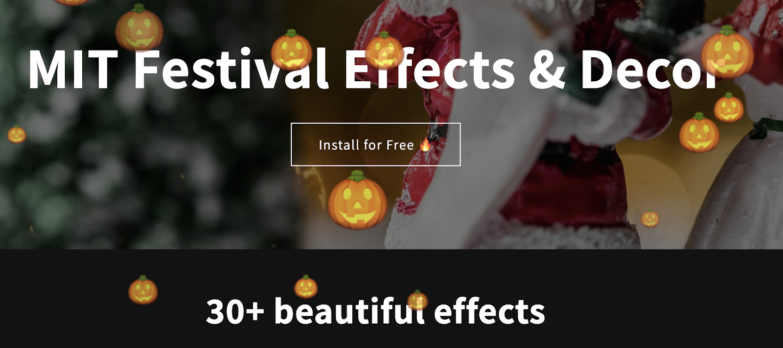 Halloween Effect on Shopify store 