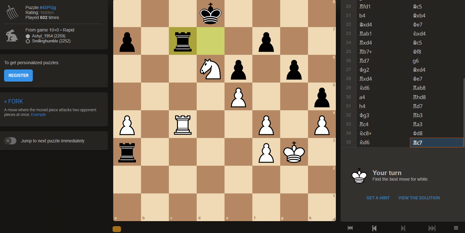 fork theme chess puzzle