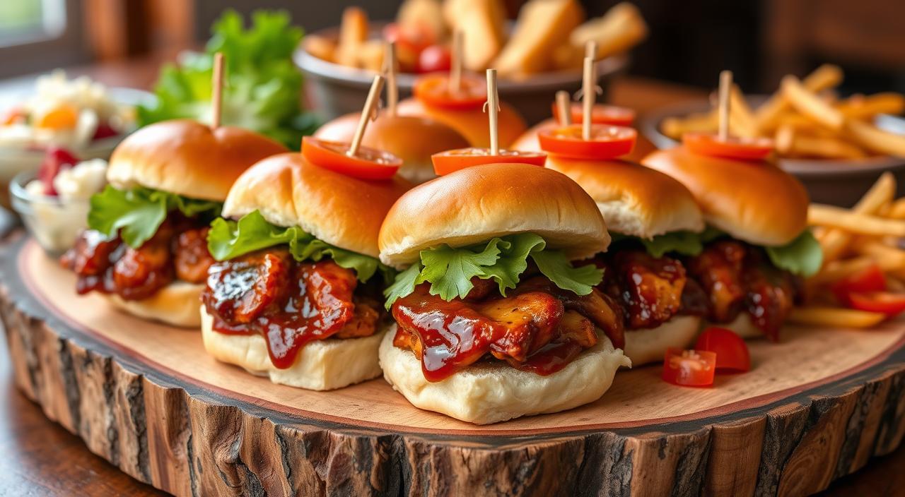 barbecue chicken sliders