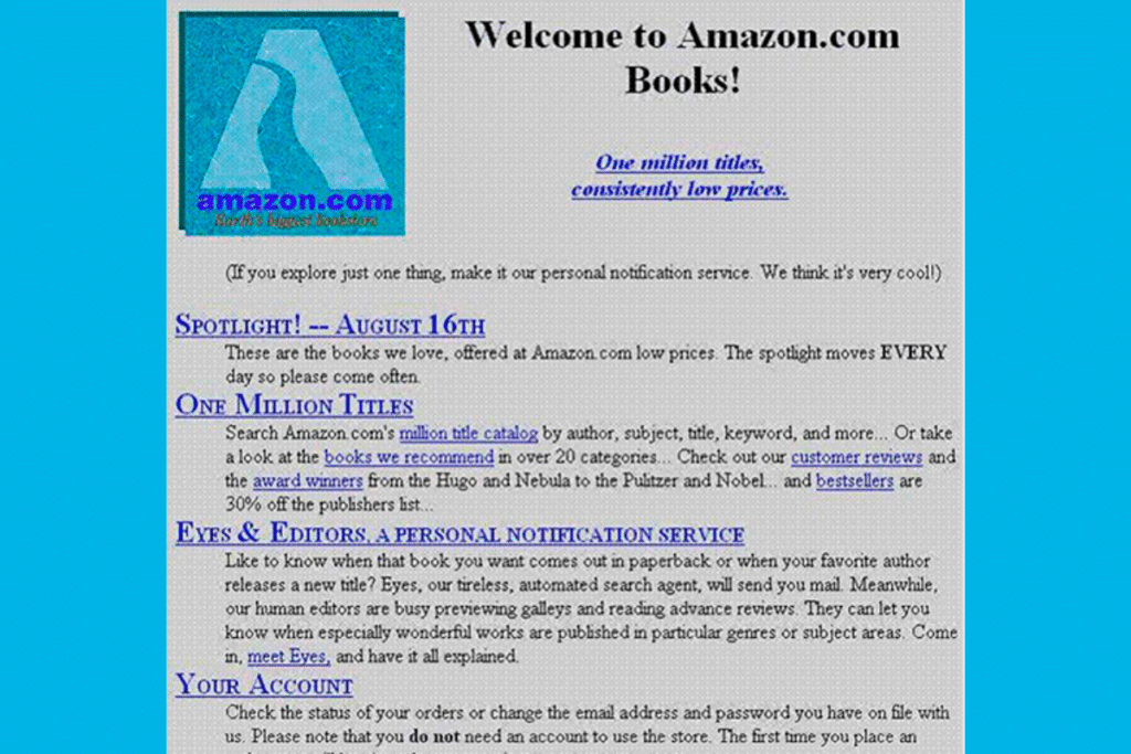 site amazon - ecommerce