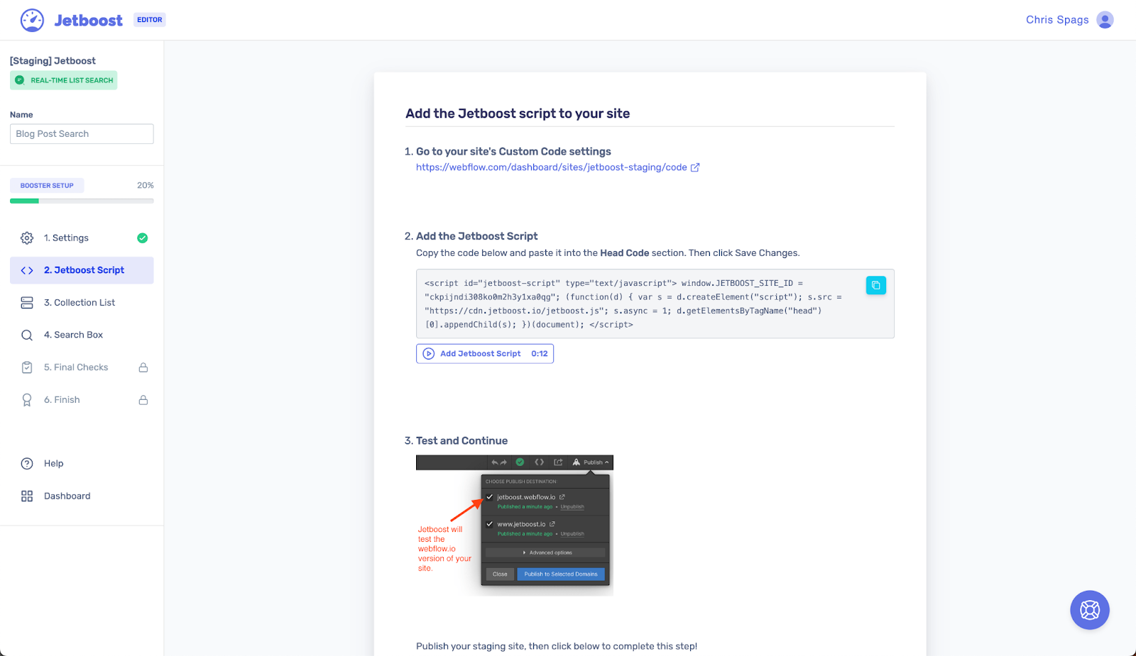 Add Jetboost’s Script to Webflow-axiabtis