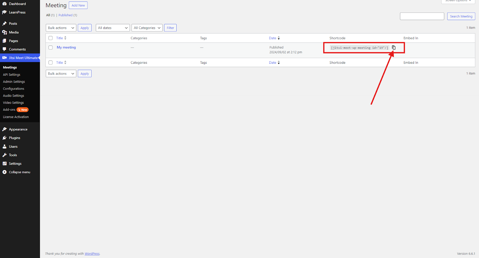 How to add Meeting in LearnDash LMS with Jitsi Meet