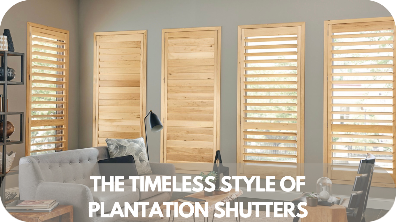 Plantation shutters showcasing timeless design