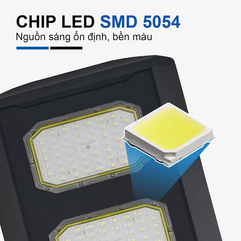 đèn liền thể công trình năng lượng mặt trời 1200W