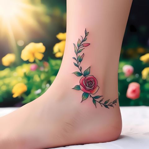 Rose Vine Tattoo
