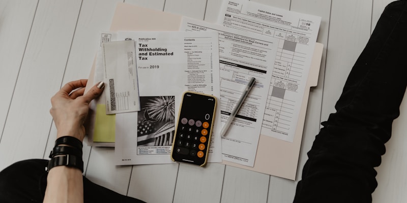 Money and calculator on desk