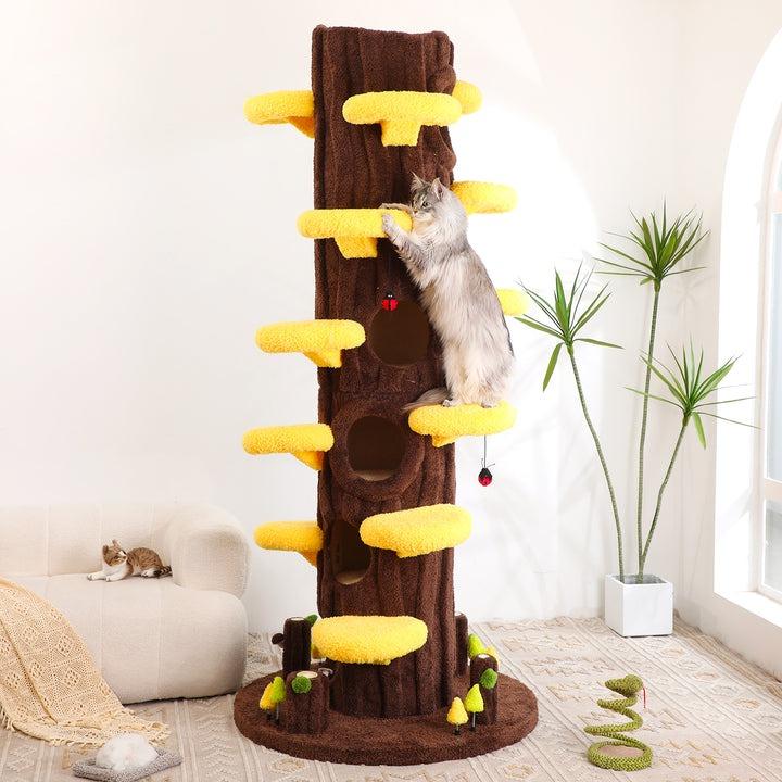 Luxury Cat Tree Looks Like Tree Tall Climbing Frame (3)