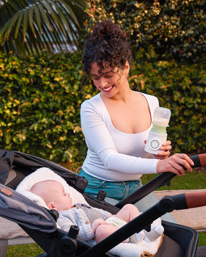 feeding a baby while traveling