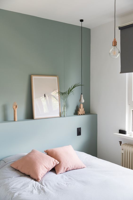 Mint Green and White for Bedroom