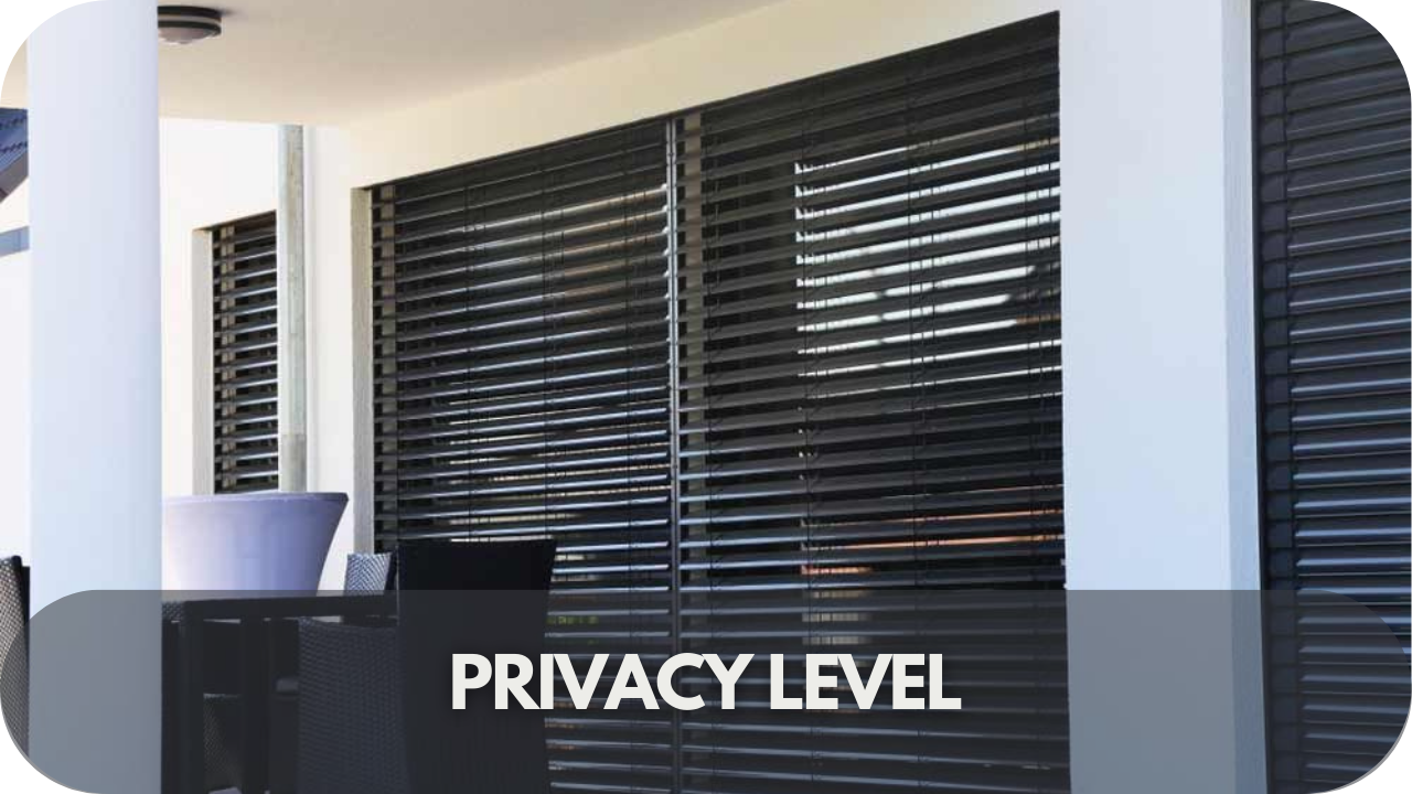 how designer blinds can be adjusted to control privacy levels while enhancing room aesthetics.