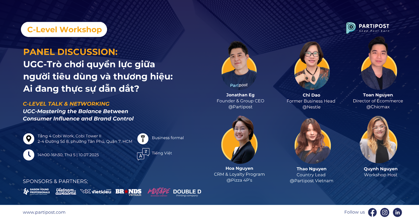 [C-level workshop] [10.07.2025] UGC-Trò chơi quyền lực giữa người tiêu dùng và thương hiệu: Ai đang thực sự dẫn dắt?