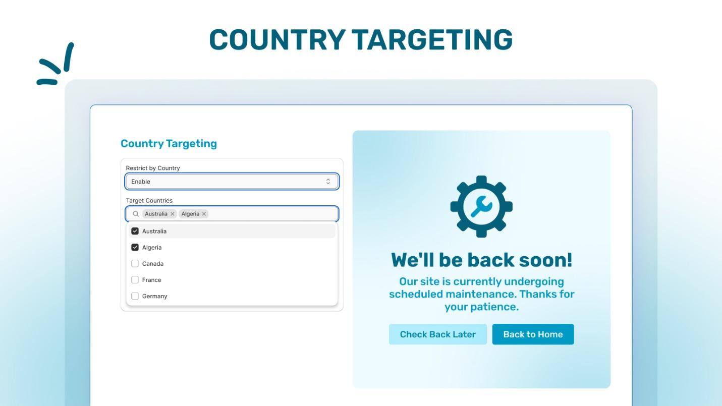 Enable Country Targeting