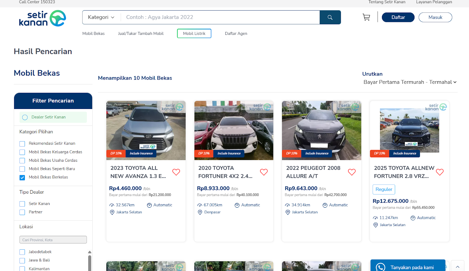 mobil bekas termurah di setir kanan