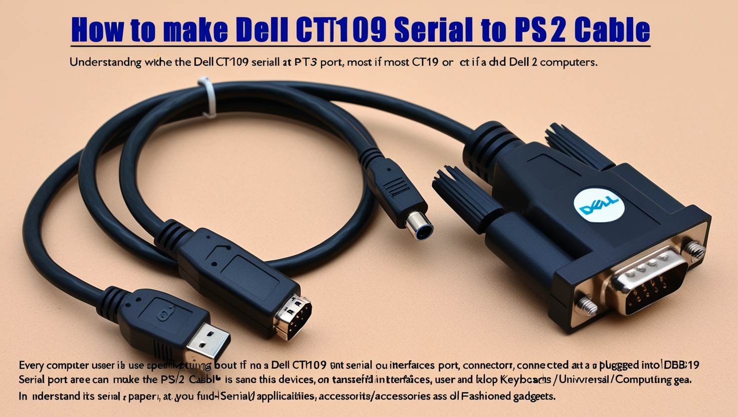 How to Make Dell CT109 Serial to PS2 Cable 