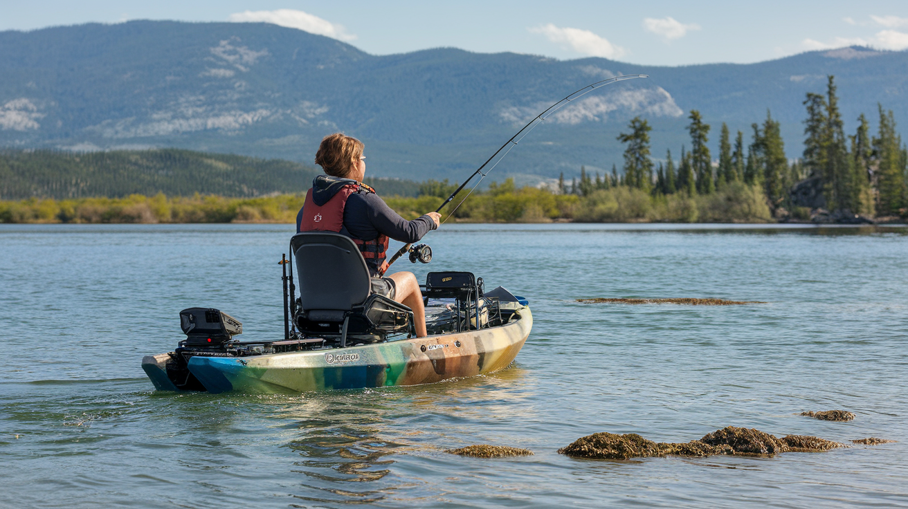 fishing kayak with pedals