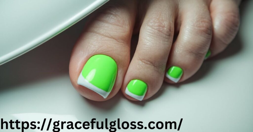 Neon Green Pedicure