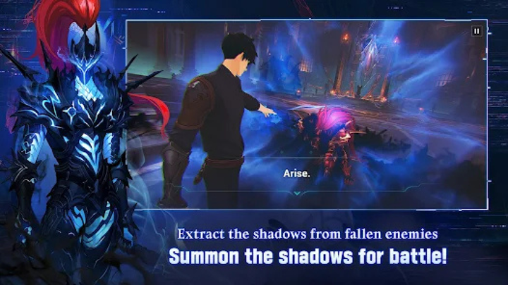 Image showing characters in battle in Solo Leveling