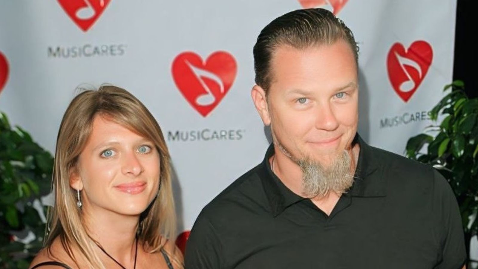 Francesca Hetfield & her husband James Hetfield
